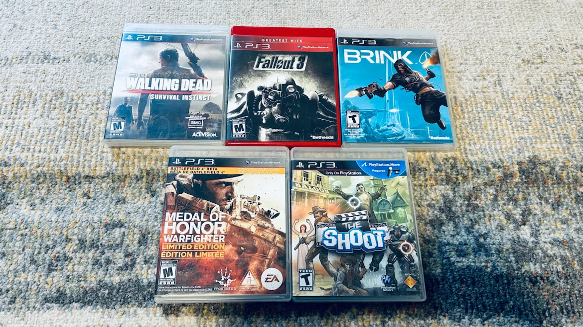 PS3 Games Bundle –Walking Dead, Fallout 3, Brink & the Shoot