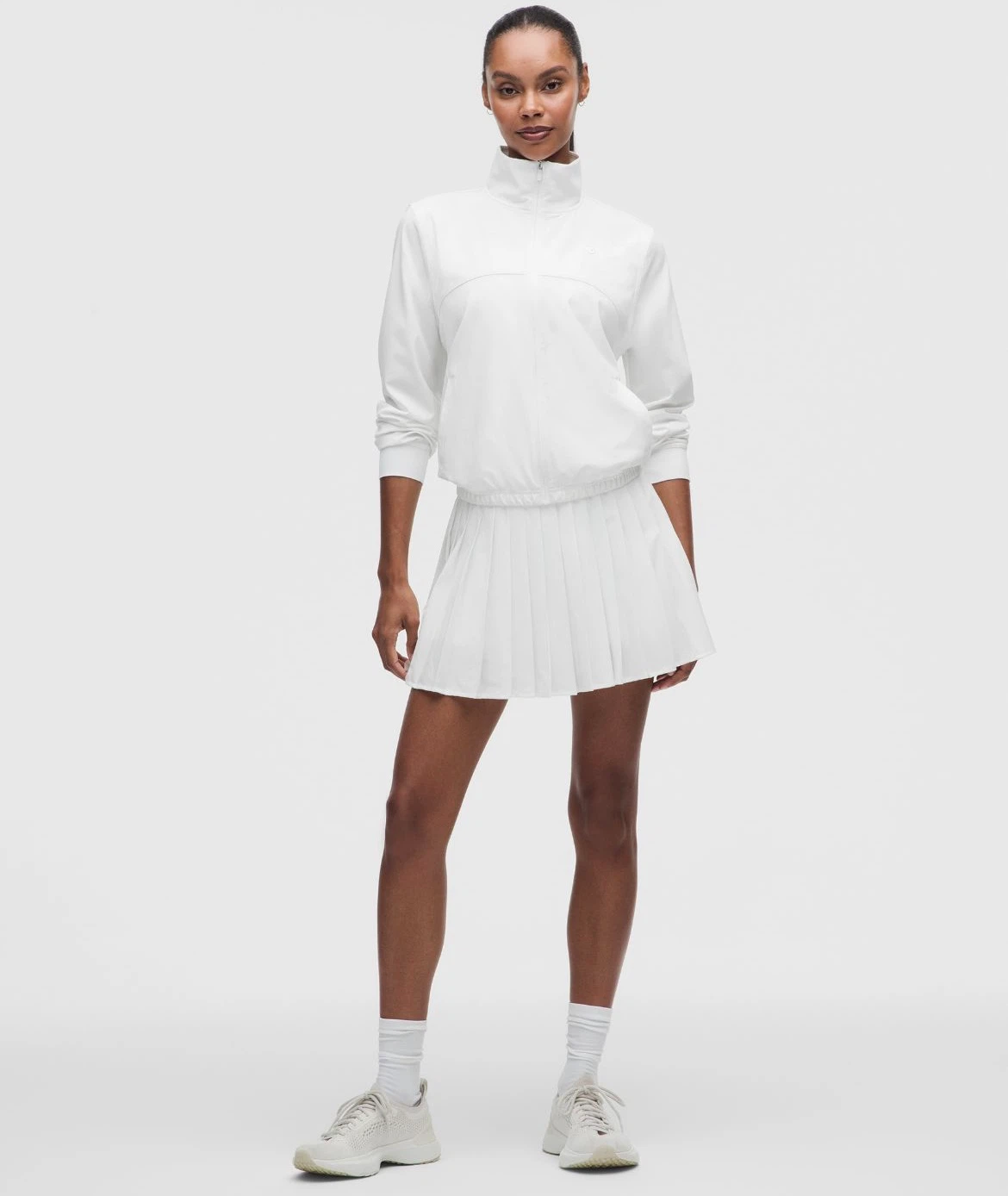 Lululemon White Pleated Tennis Skirt Long