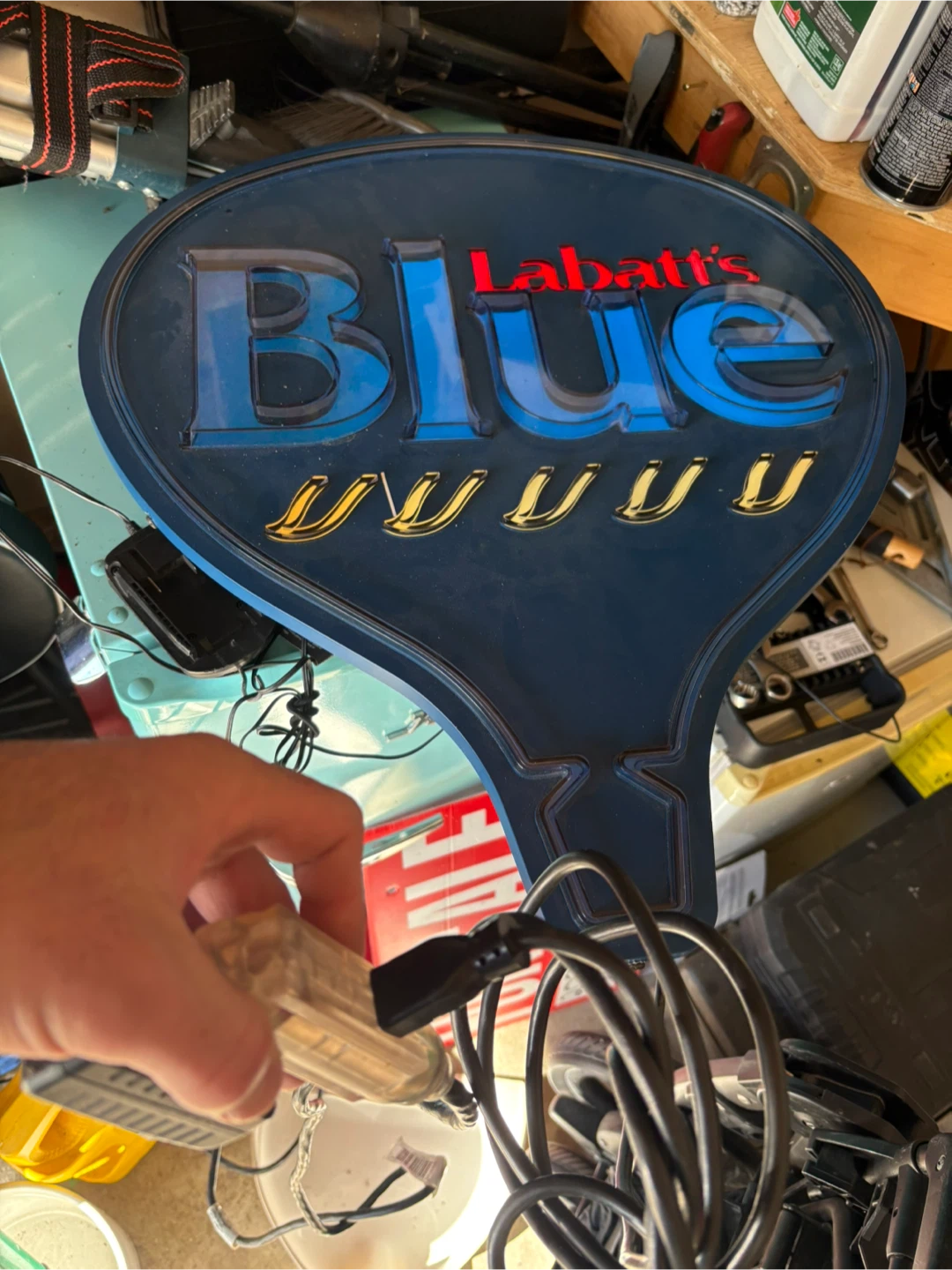 Labatt Blue Beer Sign