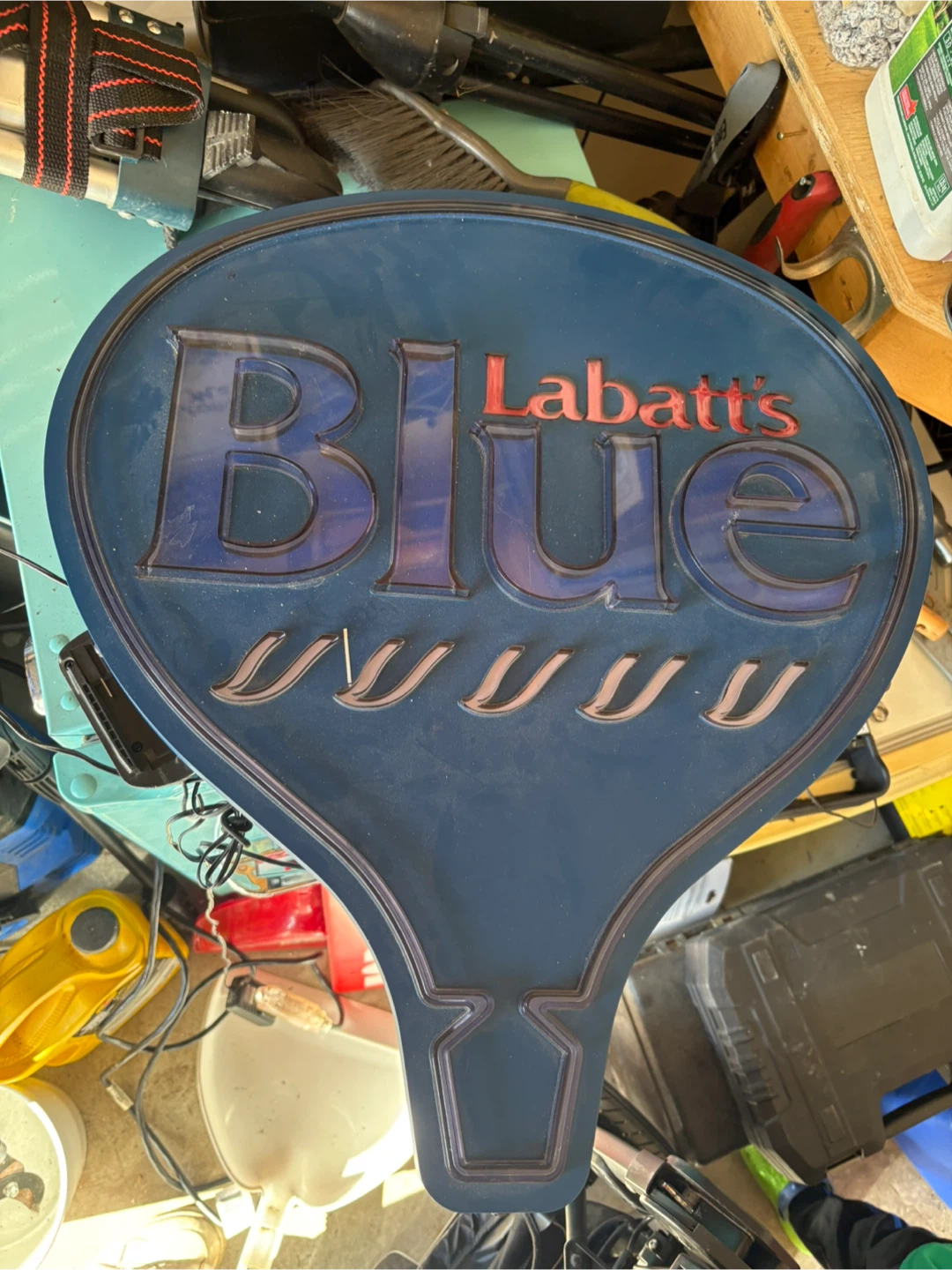 Labatt Blue Beer Sign - photo 2