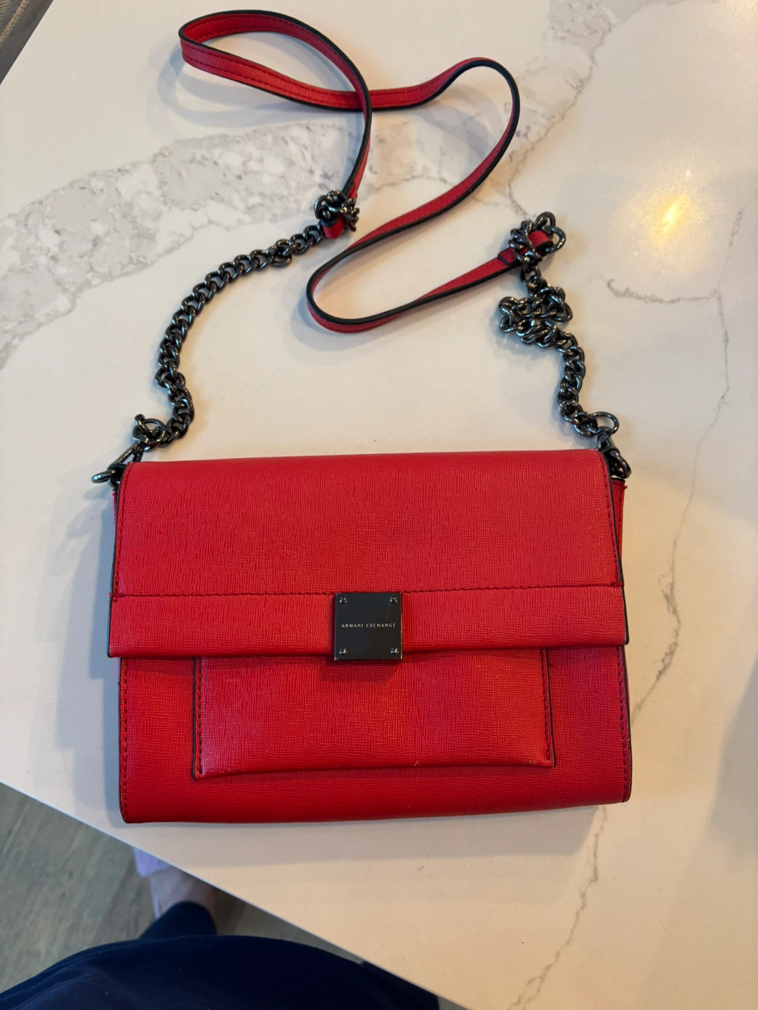 Armani Exchange Red Crossbody Bag