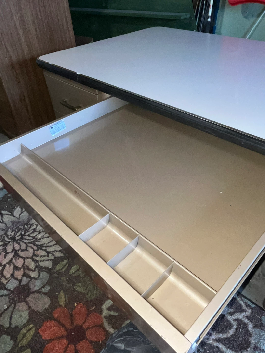 Unique Vintage All-Steel Equipment Tank Desk! - photo 4