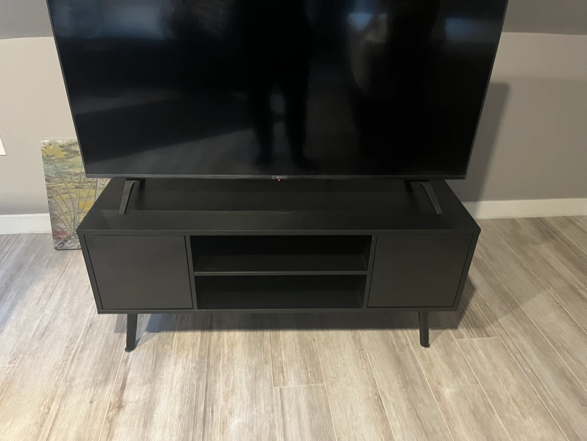 Modern Black TV Stand Console
