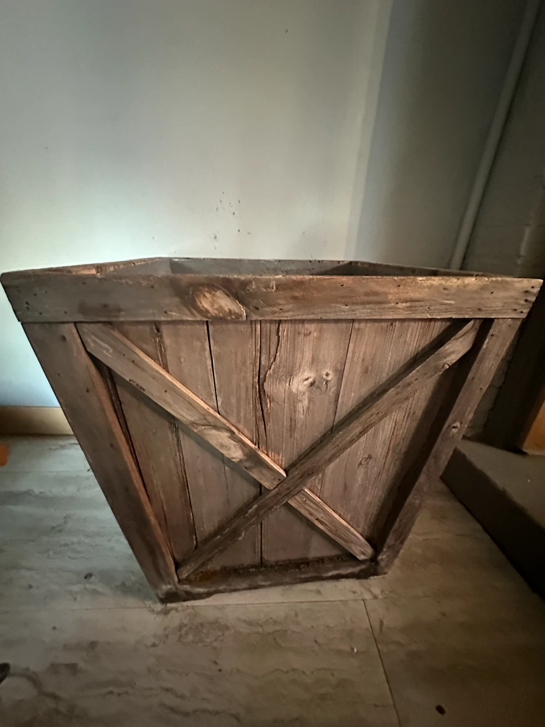 Rustic Wooden Garden Planter