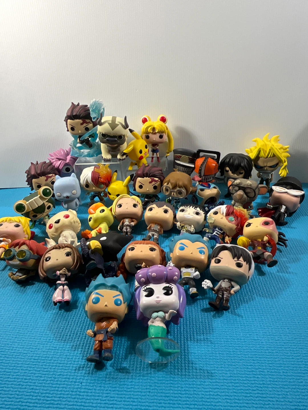 Huge Anime & Pokémon Funko Pop  Lot - 35 Figures (As-Is / Loose)