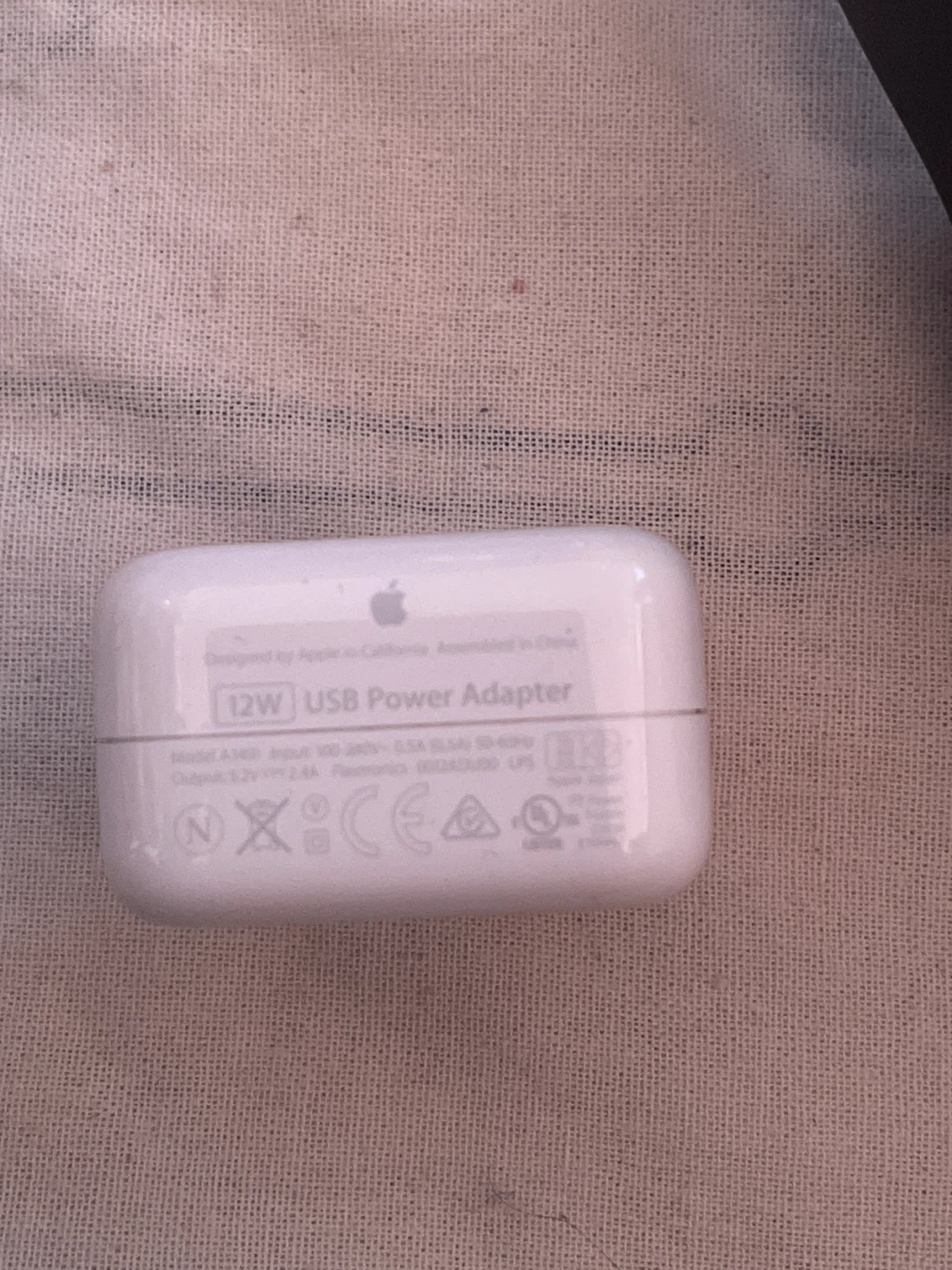 Black Bluetooth Headphones with Apple 12W Power Adapter - photo 2