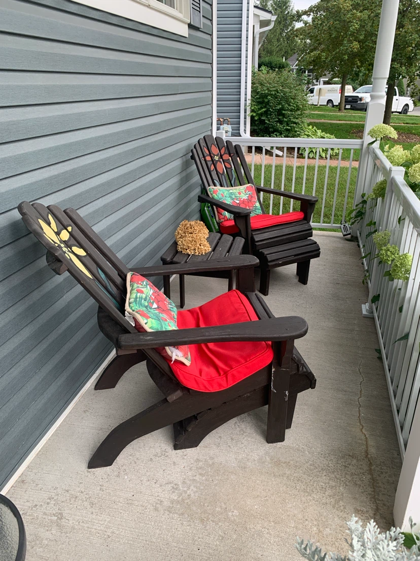 Adirondack Chairs and tables