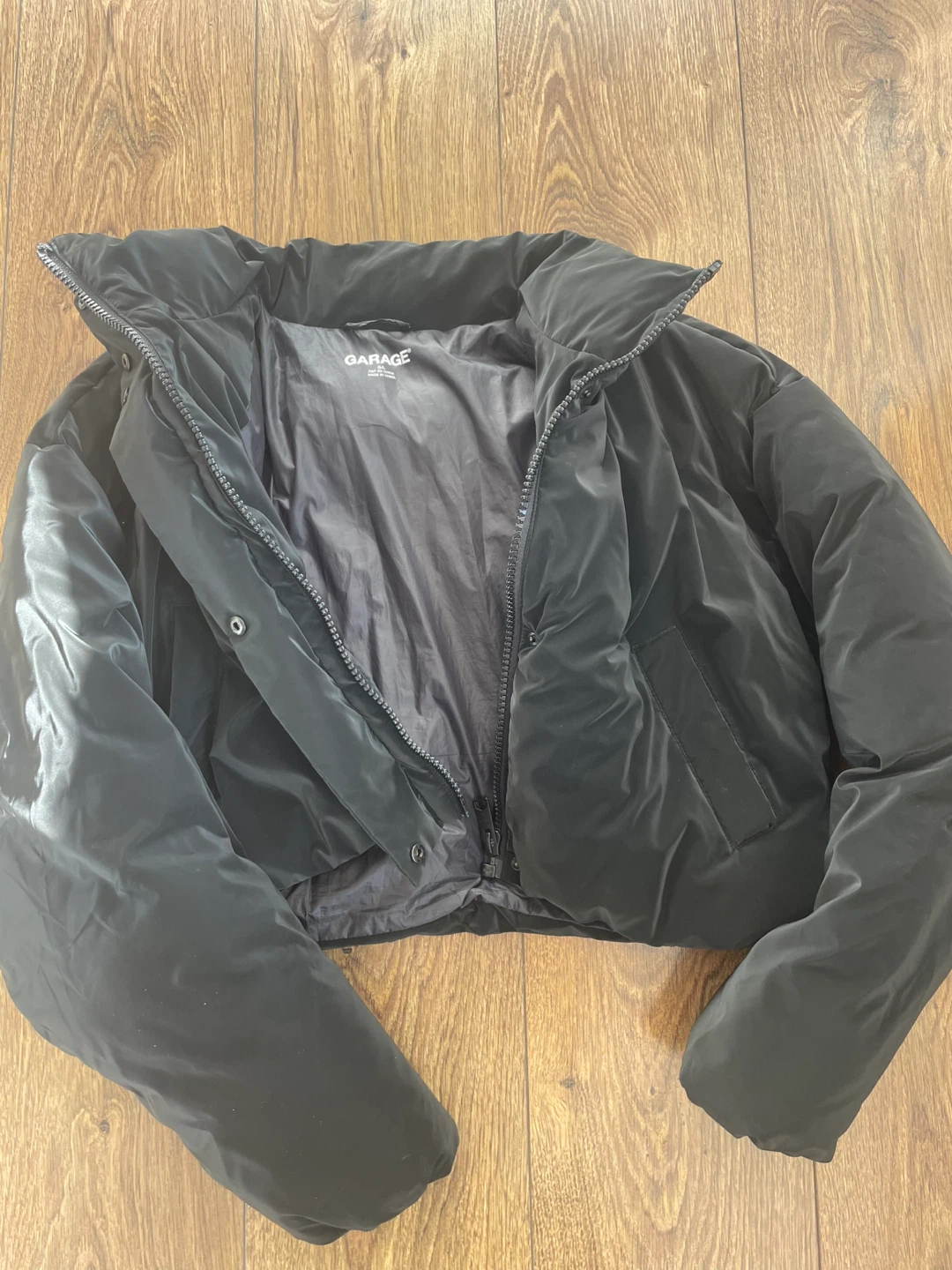Garage Black Puffer Jacket