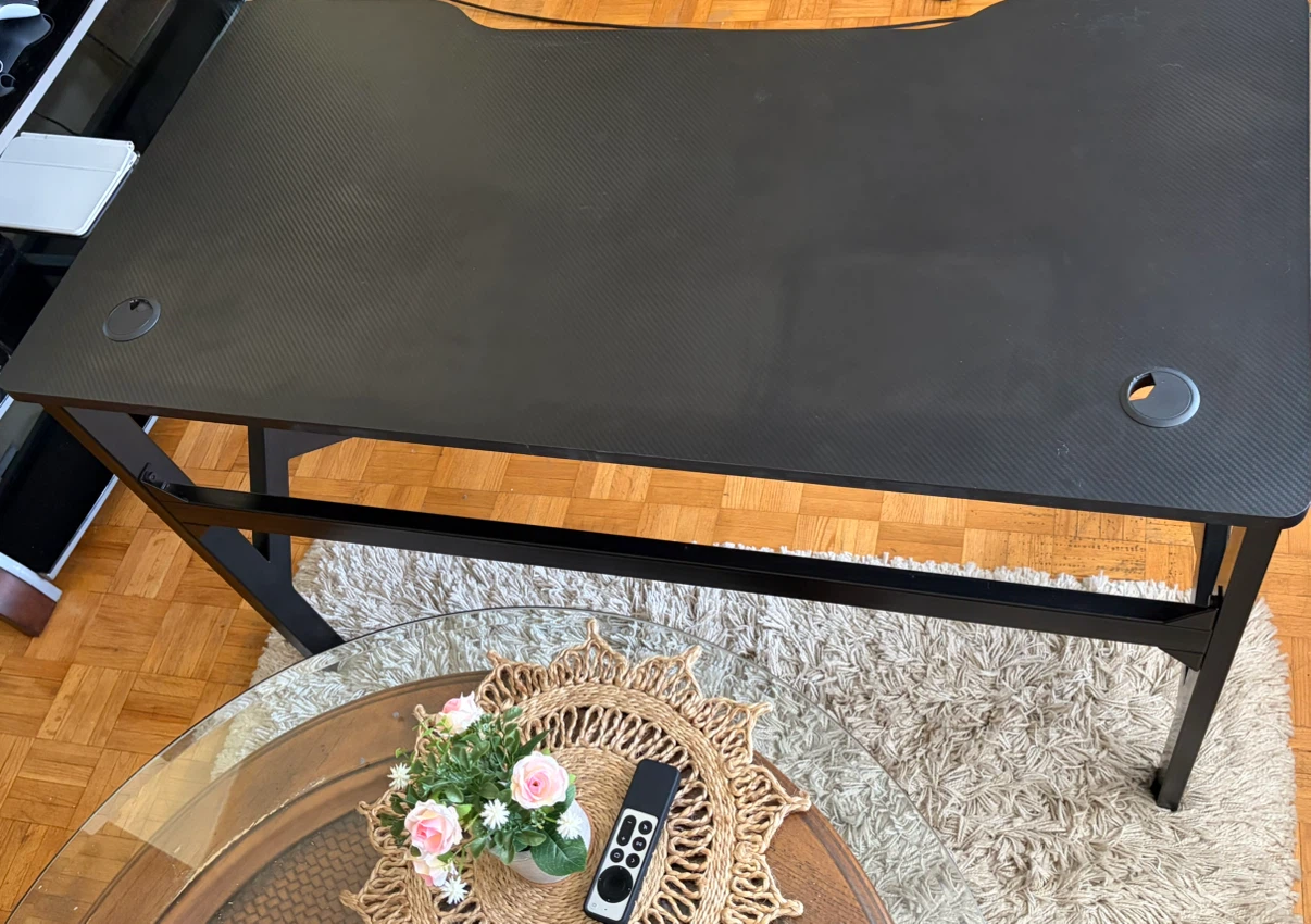 Black Carbon Fibre Gaming Desk - photo 5