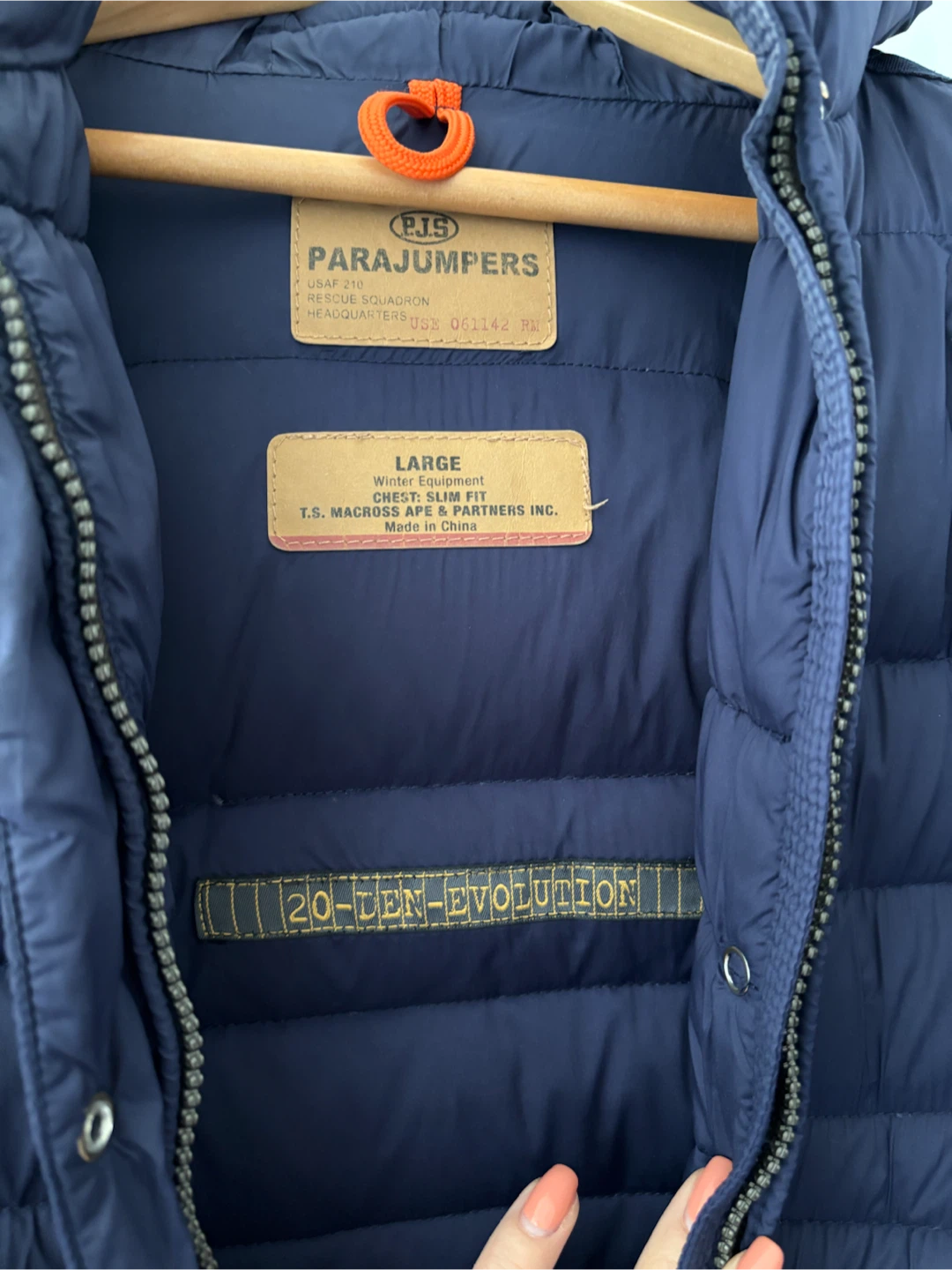 Parajumpers Evolution Jacket Navy Blue Large - photo 4