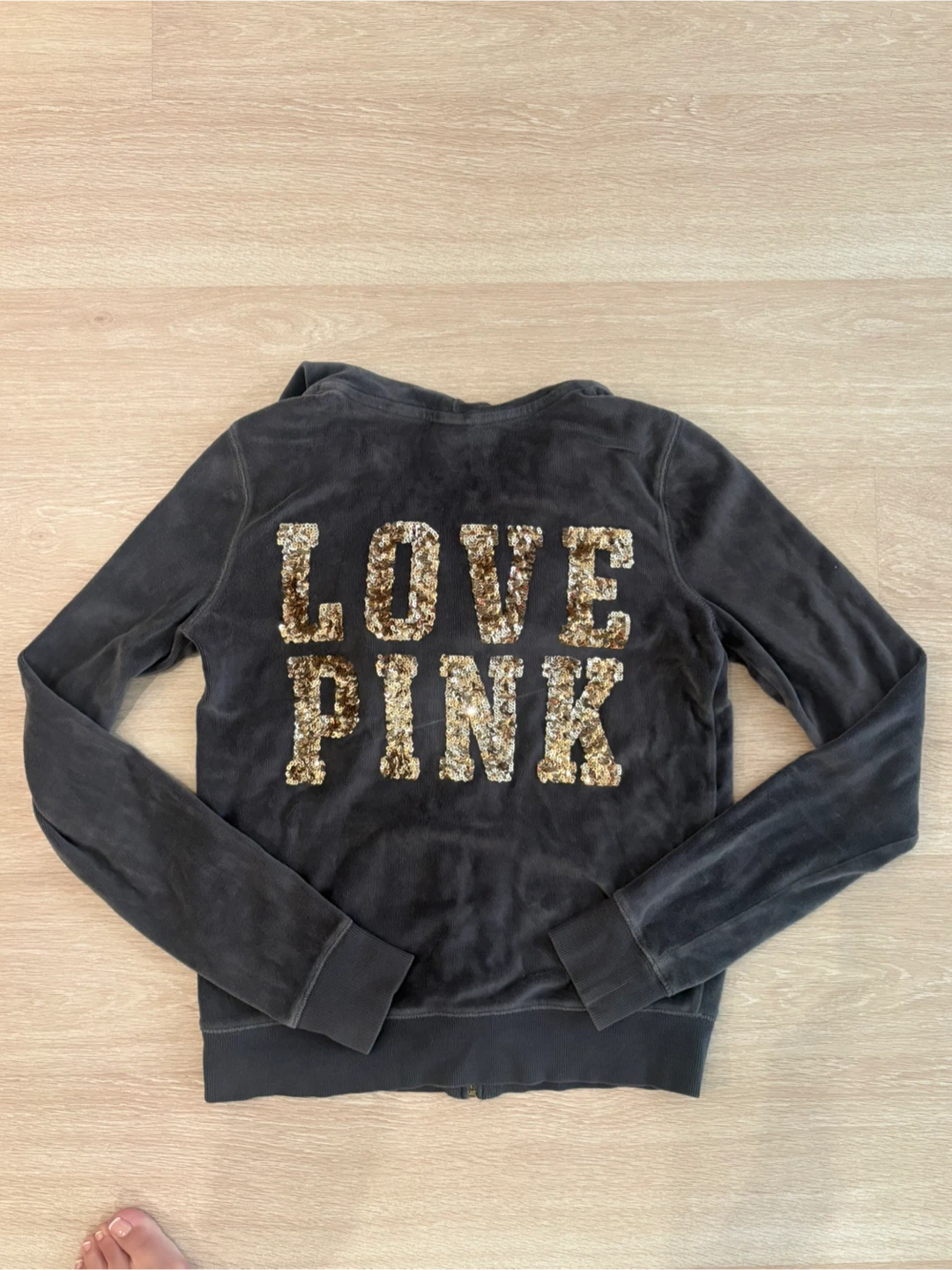 Pink Victoria's Secret Velour Hoodie - photo 2
