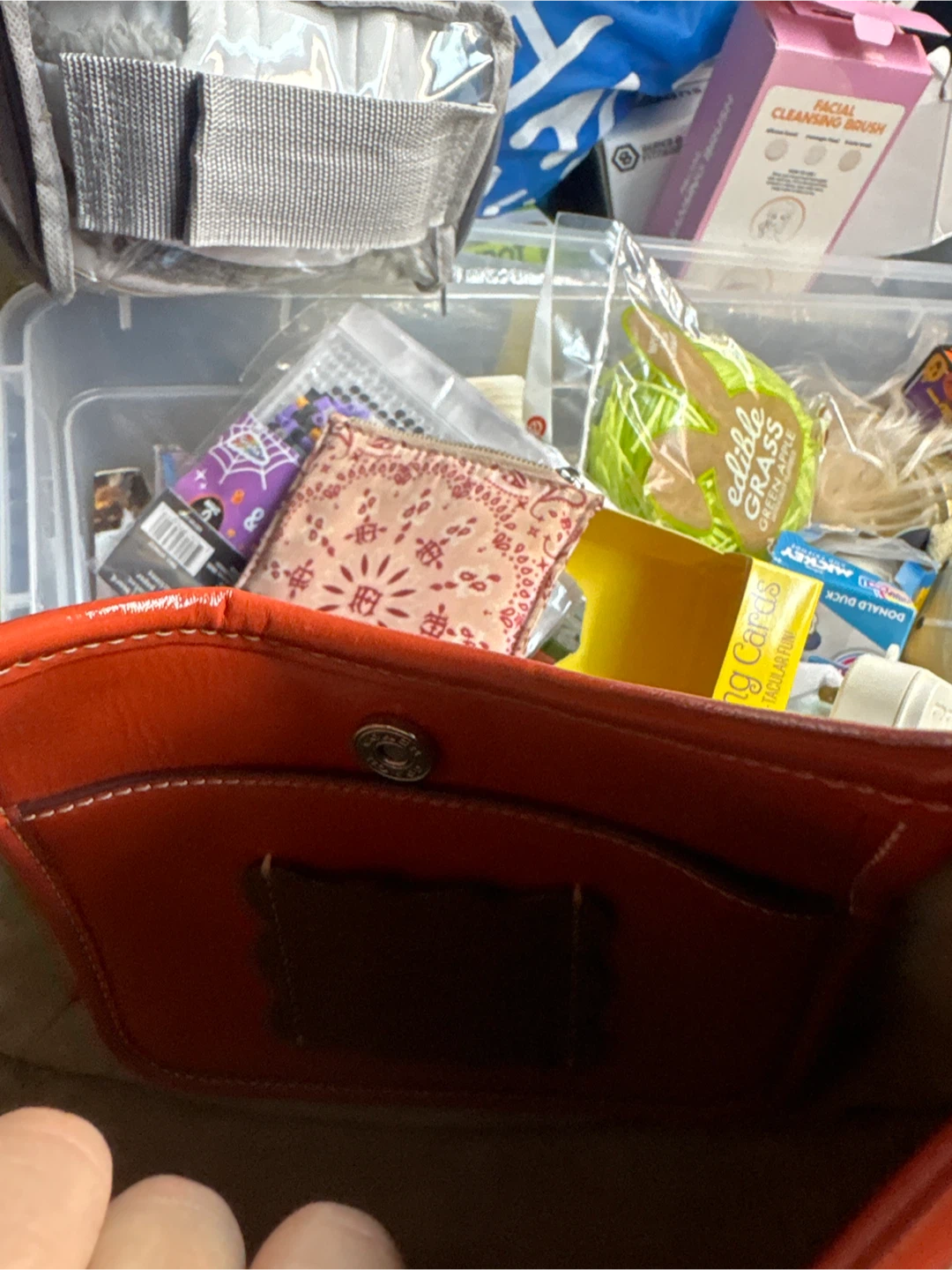 Coach Orange Patent Leather Handbag - photo 2
