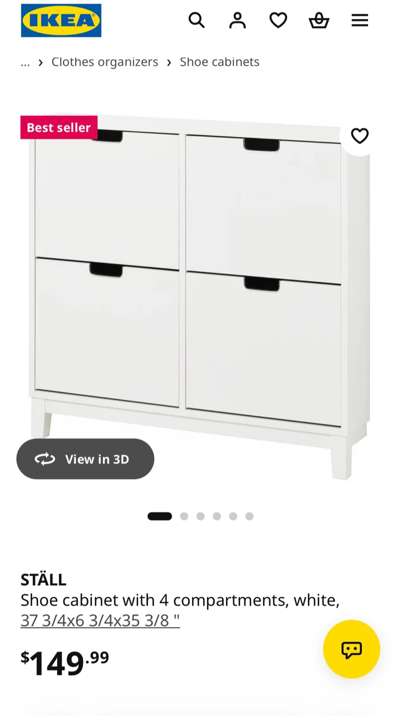 Brand New IKEA Shoe Cabinet