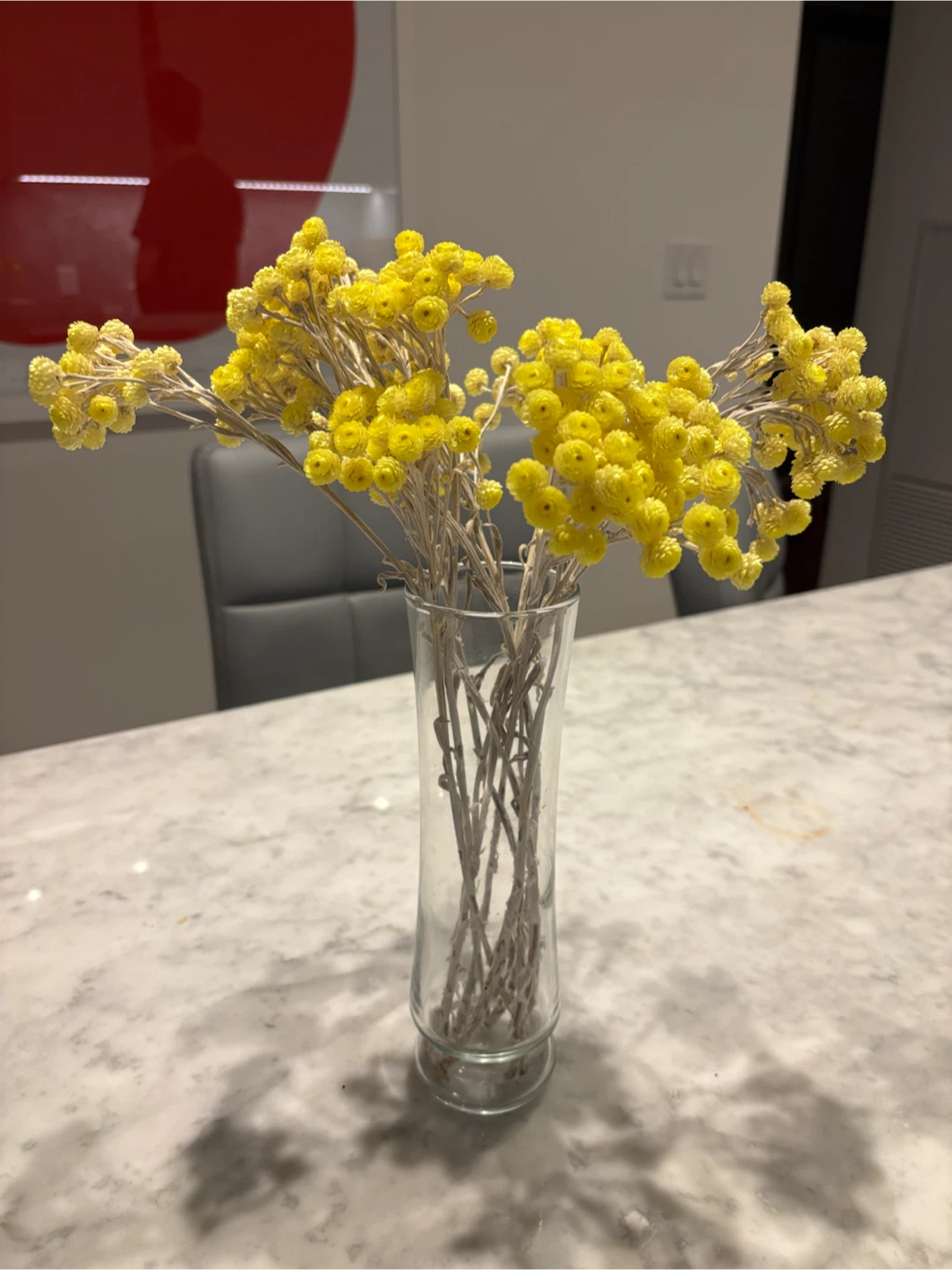 4 glass vases