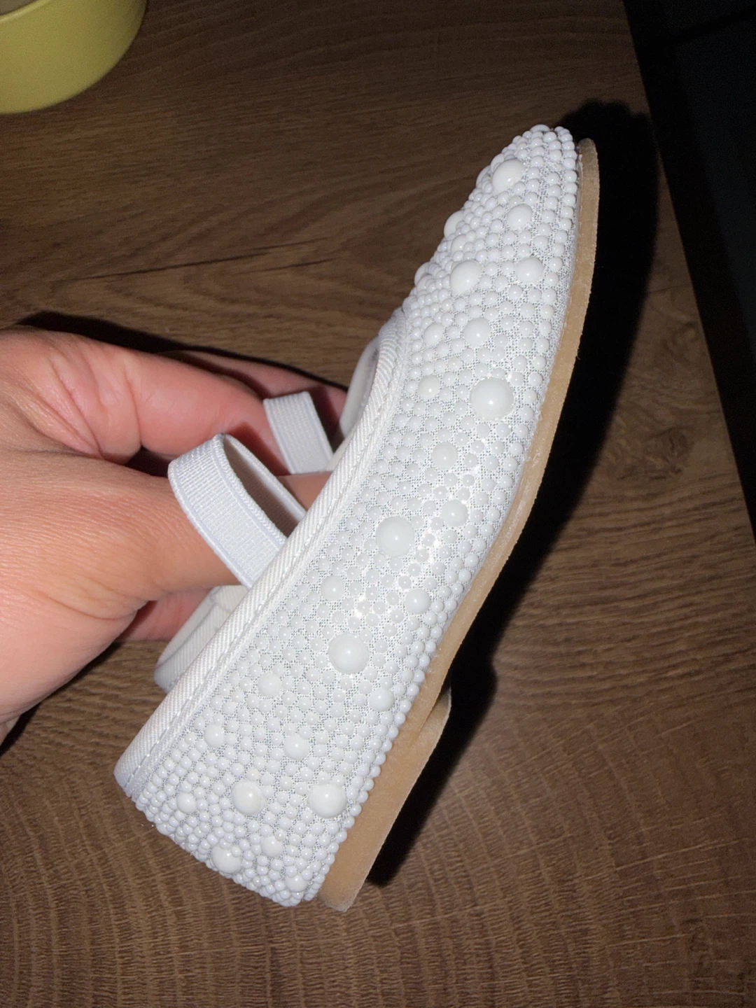 Cie & Zo White Beaded Mary Janes size 5 - photo 2