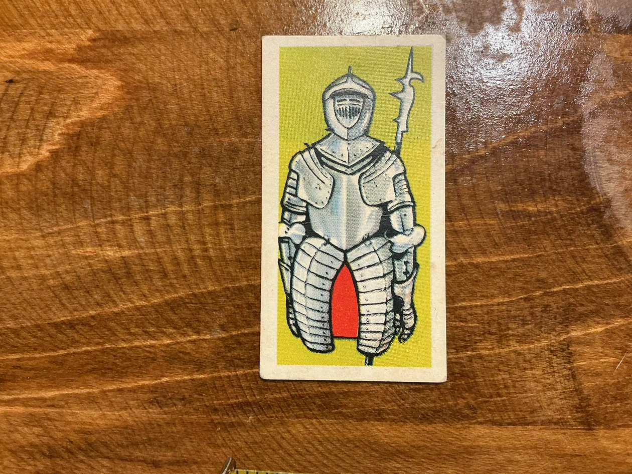 1961 Cadet Sweets Arms and Armour Trading Card No. 4