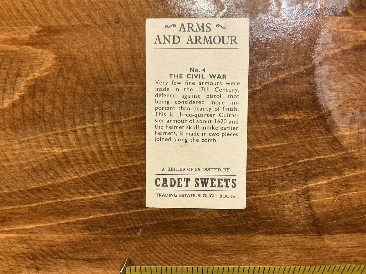 1961 Cadet Sweets Arms and Armour Trading Card No. 4 - photo 2