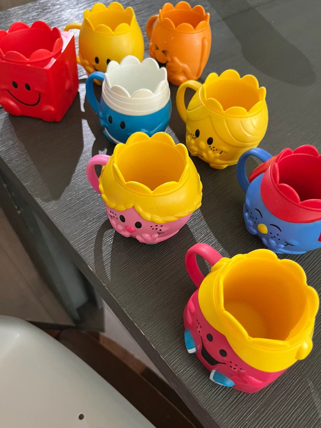 Set of 8 Mr. Men and Little Miss Plastic Mugs