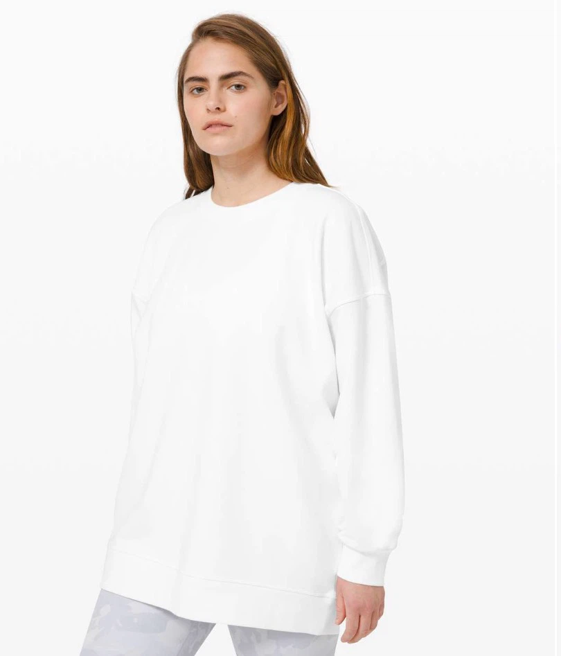 Lululemon Perfectly Oversized Crew Sweatshirt White