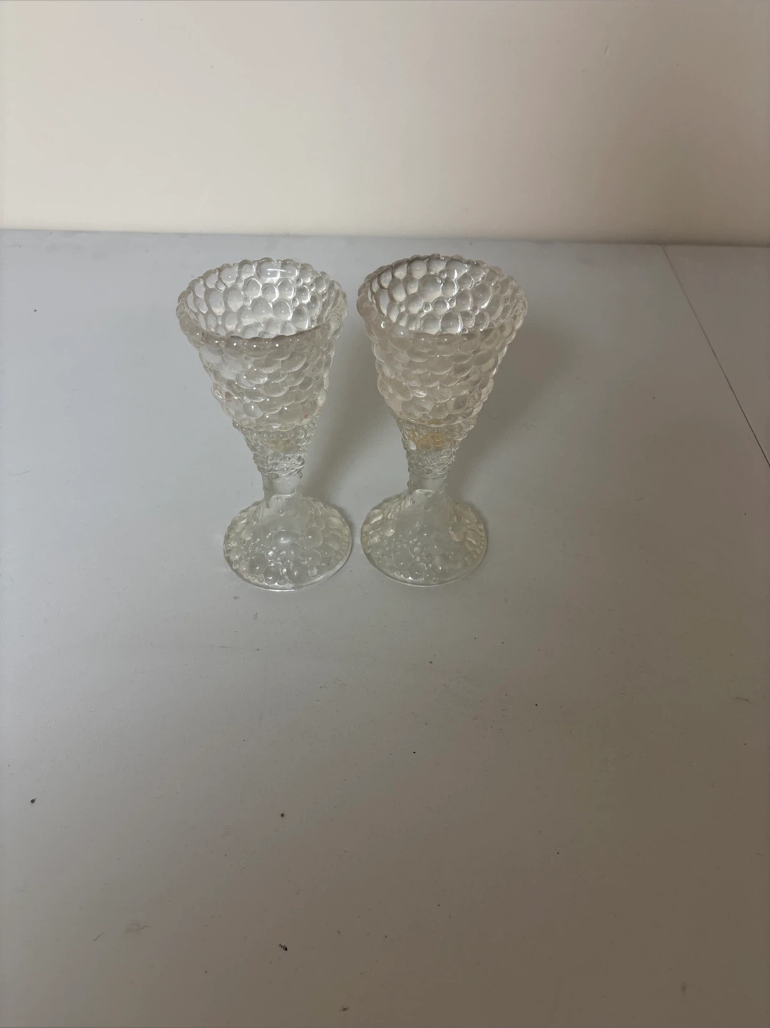 Pair of Vintage Glass Goblets PartyLite