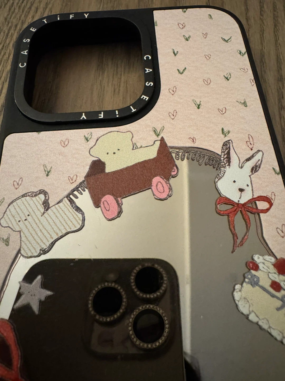 Designer’s iPhone 15 pro Case Casetify Mirror at the back - photo 2