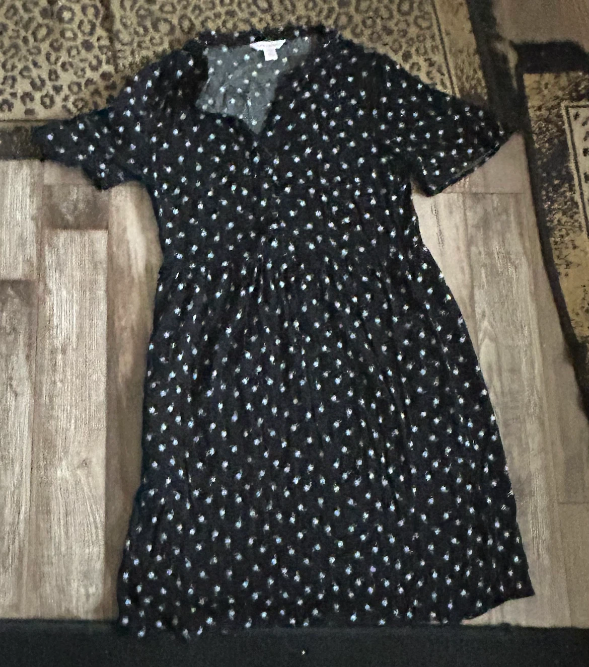 Joe Fresh Black Floral Dress