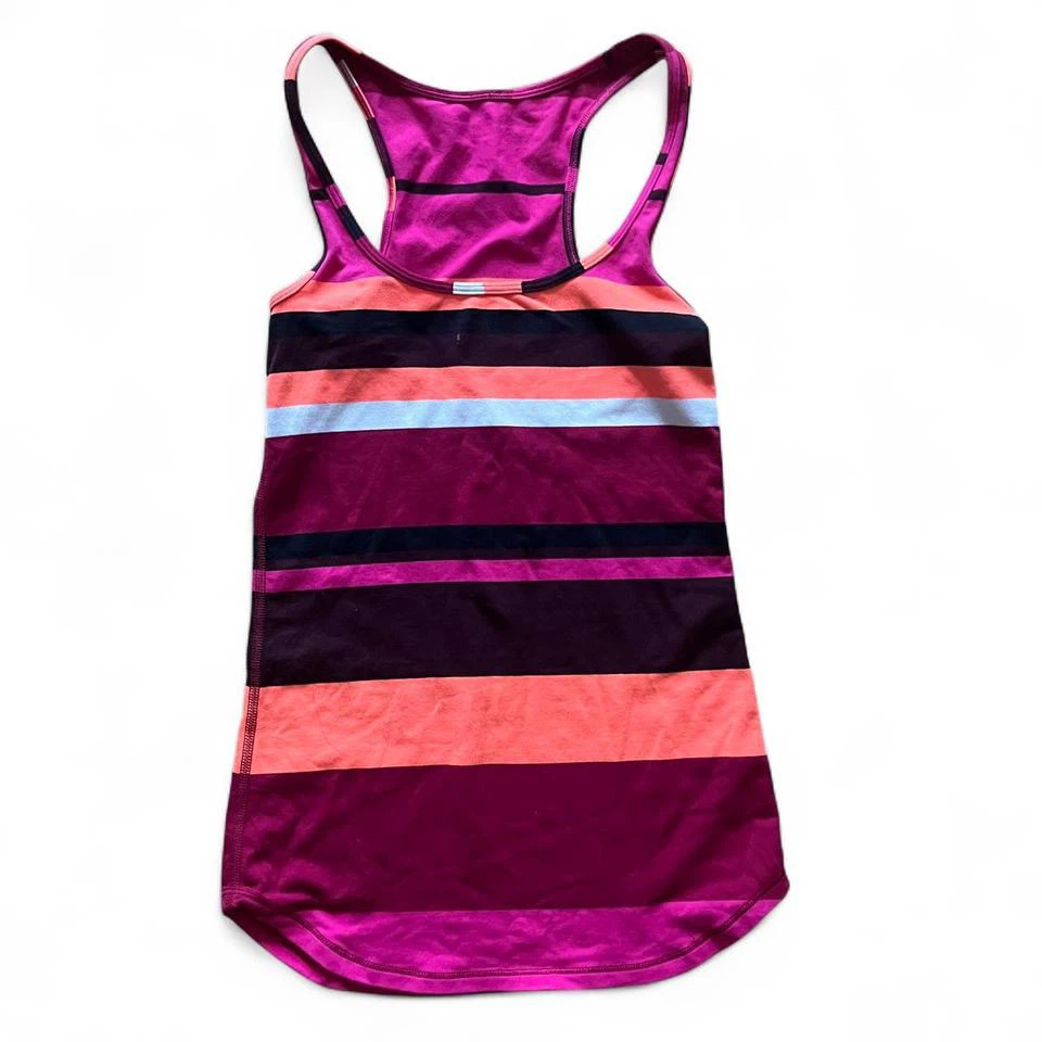Lululemon Striped Racerback Tank Top
