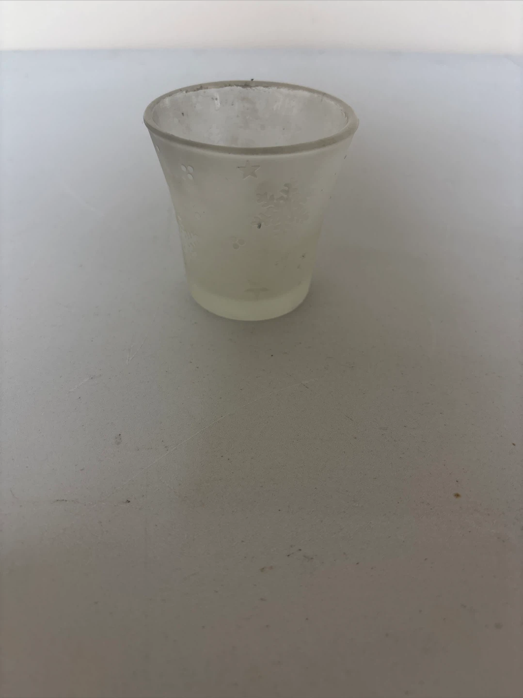 PartyLite frosted glass votive candle holder