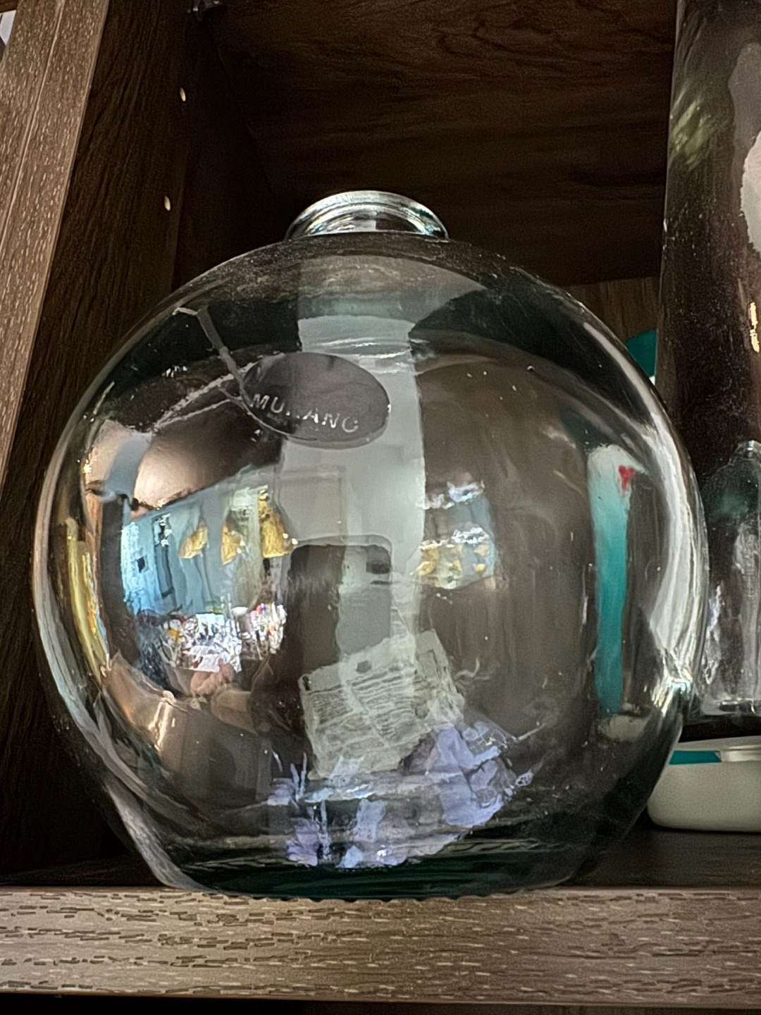 Milano Murano glass decorative sphere vase