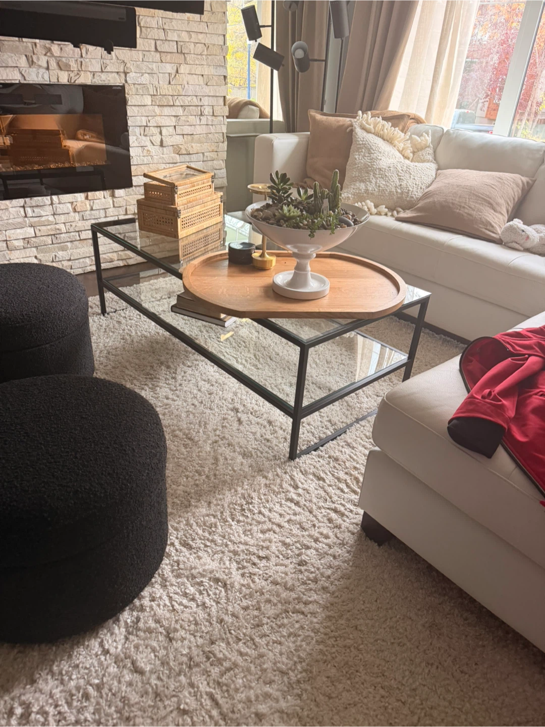 Iron & Glass Coffee Table