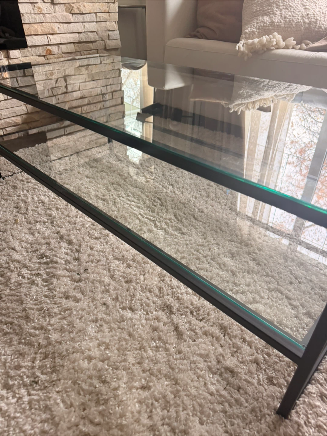 Iron & Glass Coffee Table - photo 3