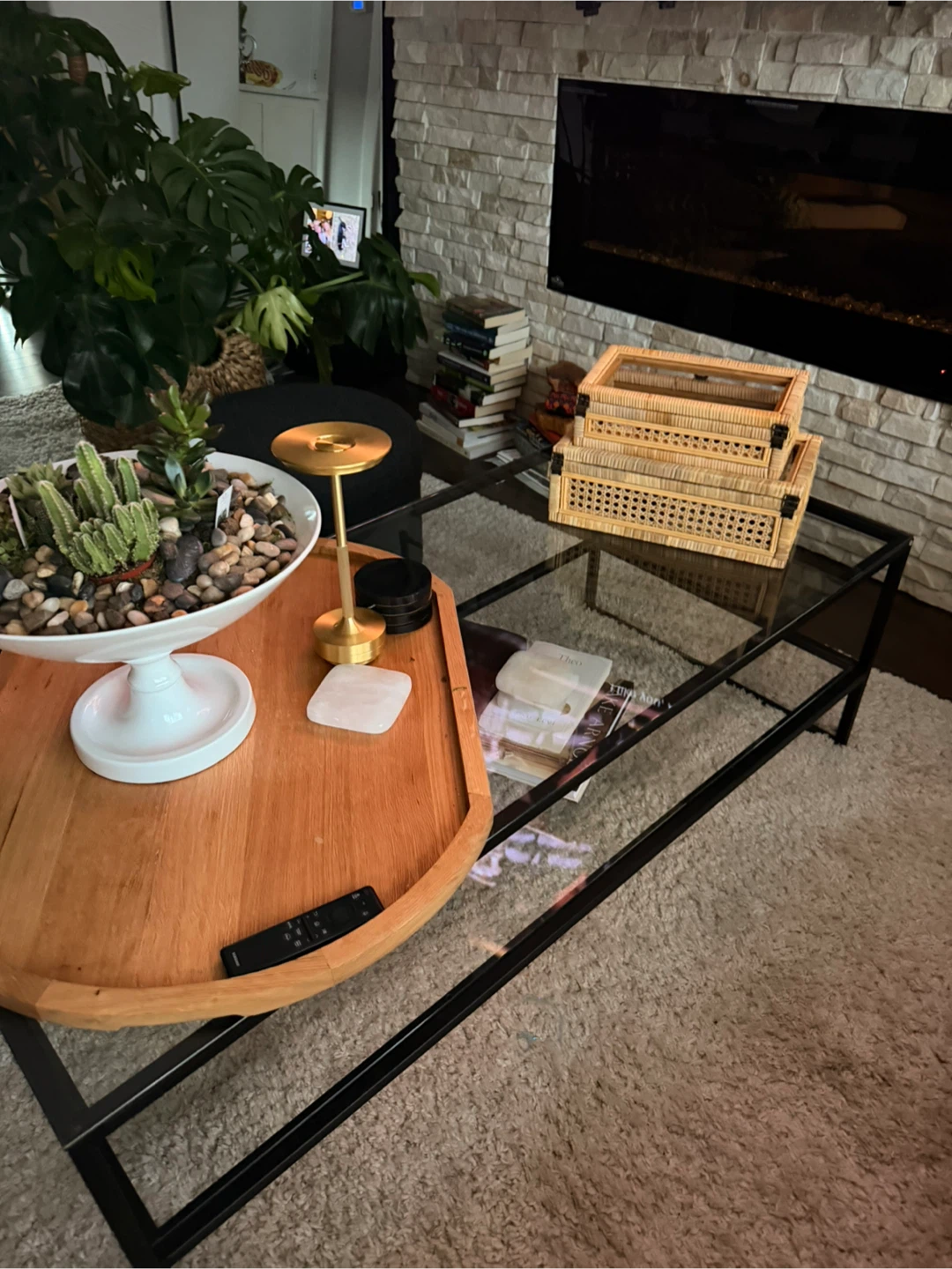 Iron & Glass Coffee Table - photo 4