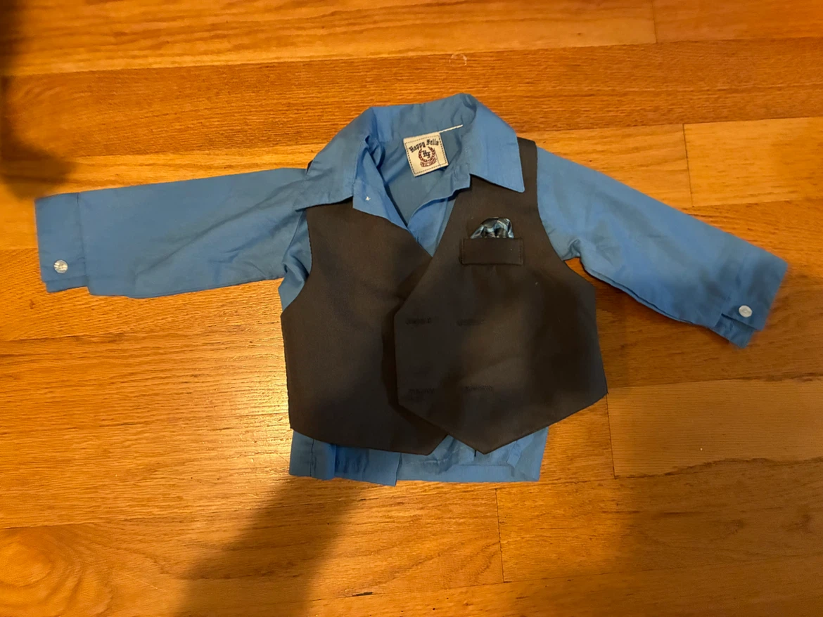 Happy Fella Boys Vest and Shirt Set 12M
