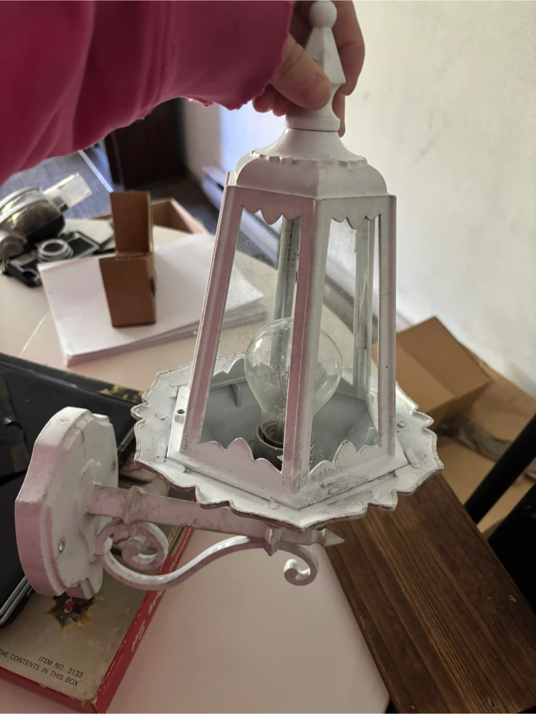 White wall light