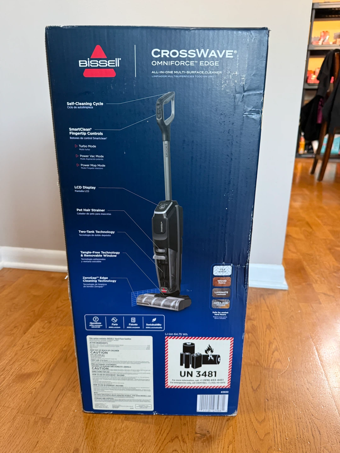 Bissell CrossWave Omniforce Edge Multi-Surface Cleaner - photo 3