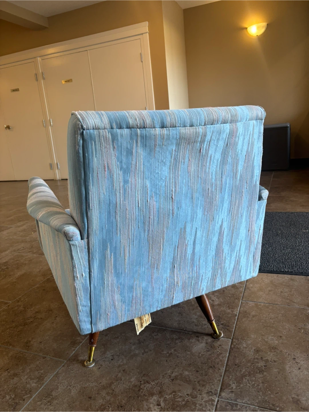Vintage Mid-Century Modern Swivel Armchair rocker - photo 5