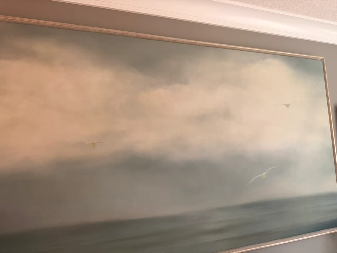 Large Framed Seascape Coastal Wall Art - photo 3