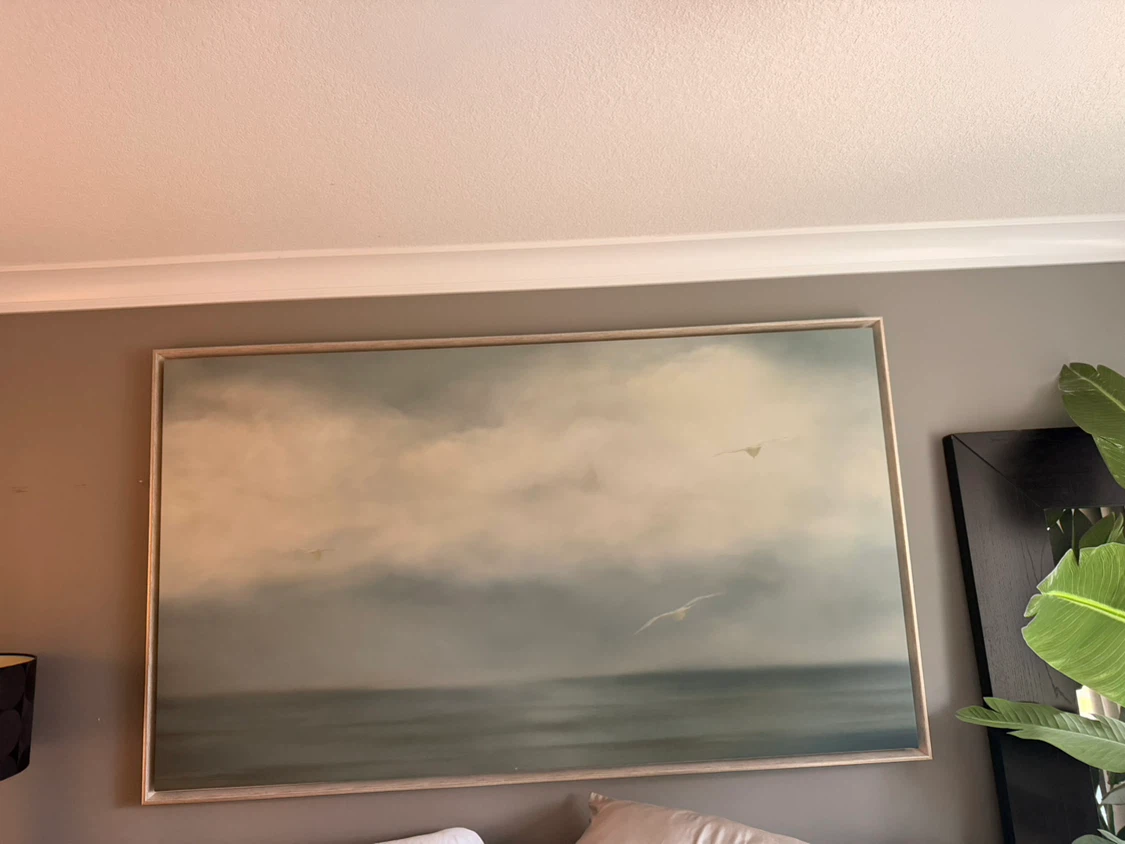 Large Framed Seascape Coastal Wall Art - photo 5