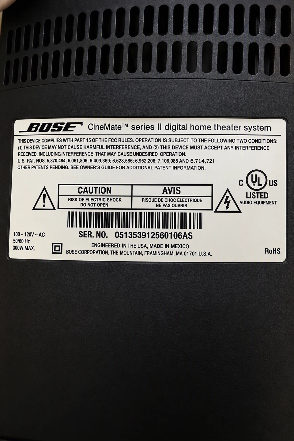 Bose CineMate™ Series II Digital Home Theater System - photo 3