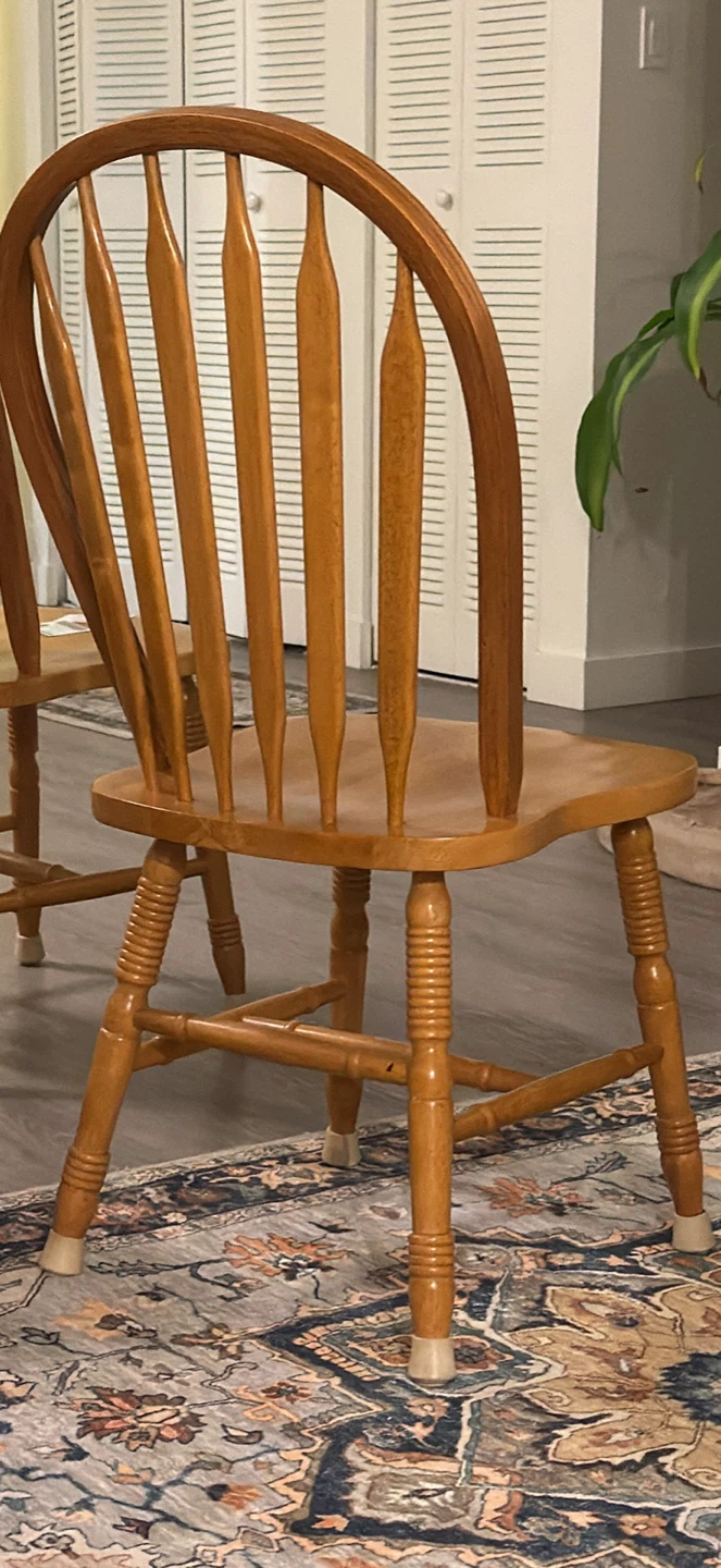 Set of 4 Wooden Dining Chairs - photo 3