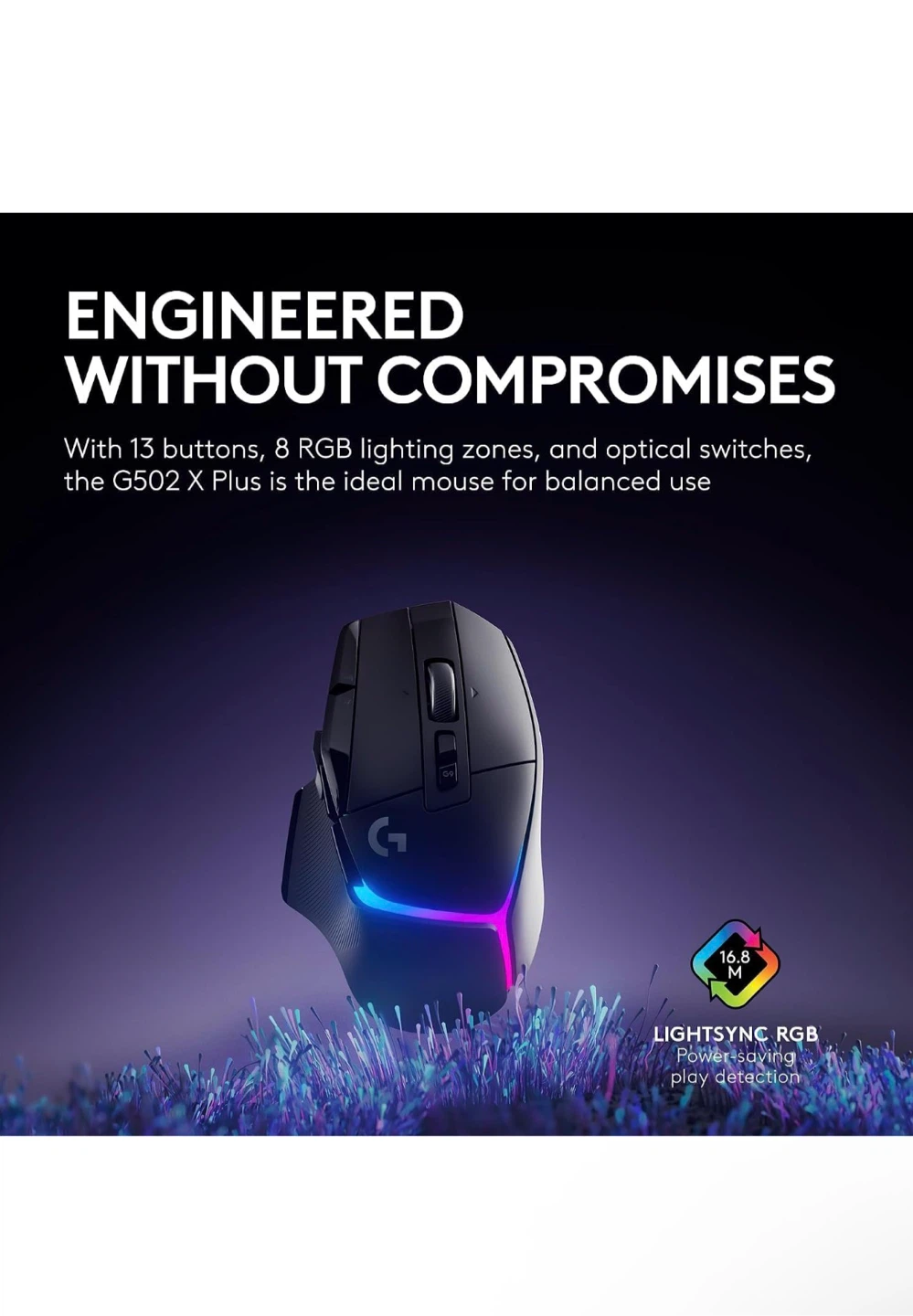 Logitech G502 X Plus Wireless Gaming Mouse - photo 3