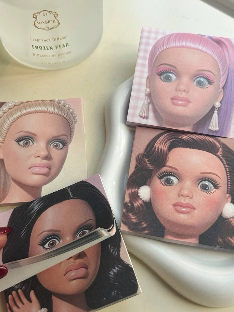 Doll Face Sticky Notes, Set of 4 - photo 2