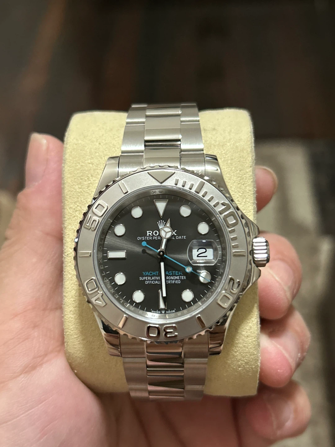 Beautiful stainless steel watch… yacht master