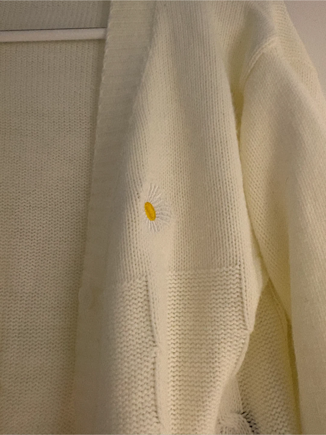 White Daisy Knit Cardigan - photo 2