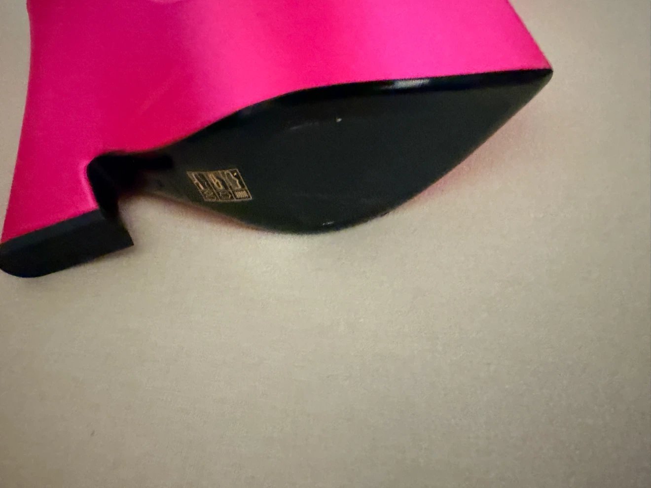 Versace Fuchsia Satin Platform Heels - photo 4
