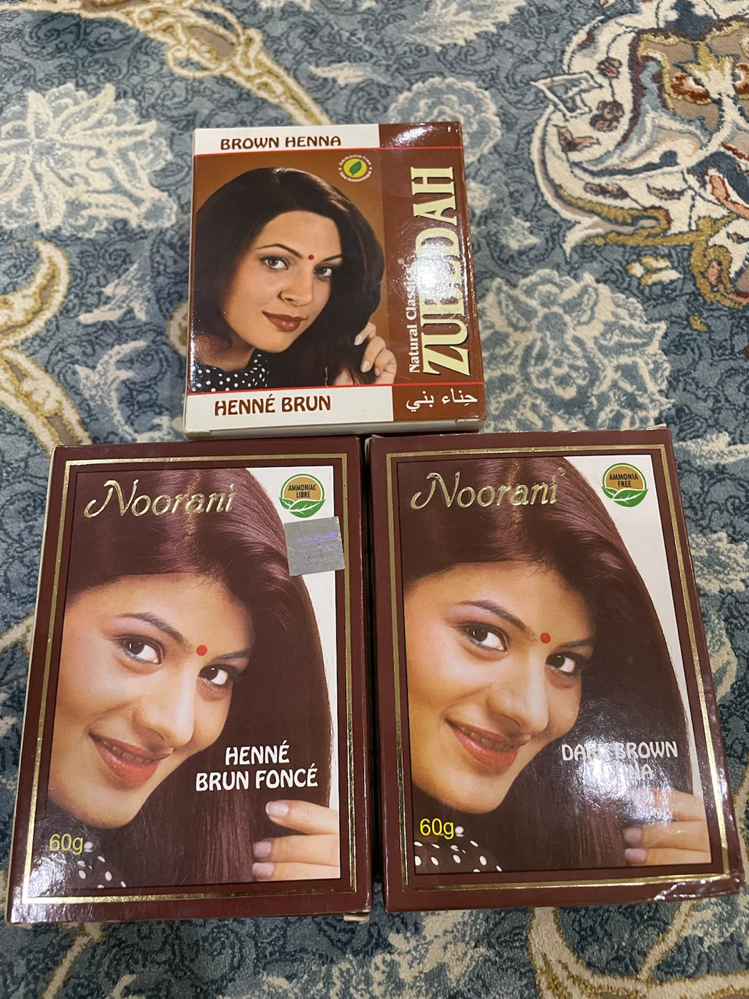 Zubedah and Noorani Henna Hair Dye