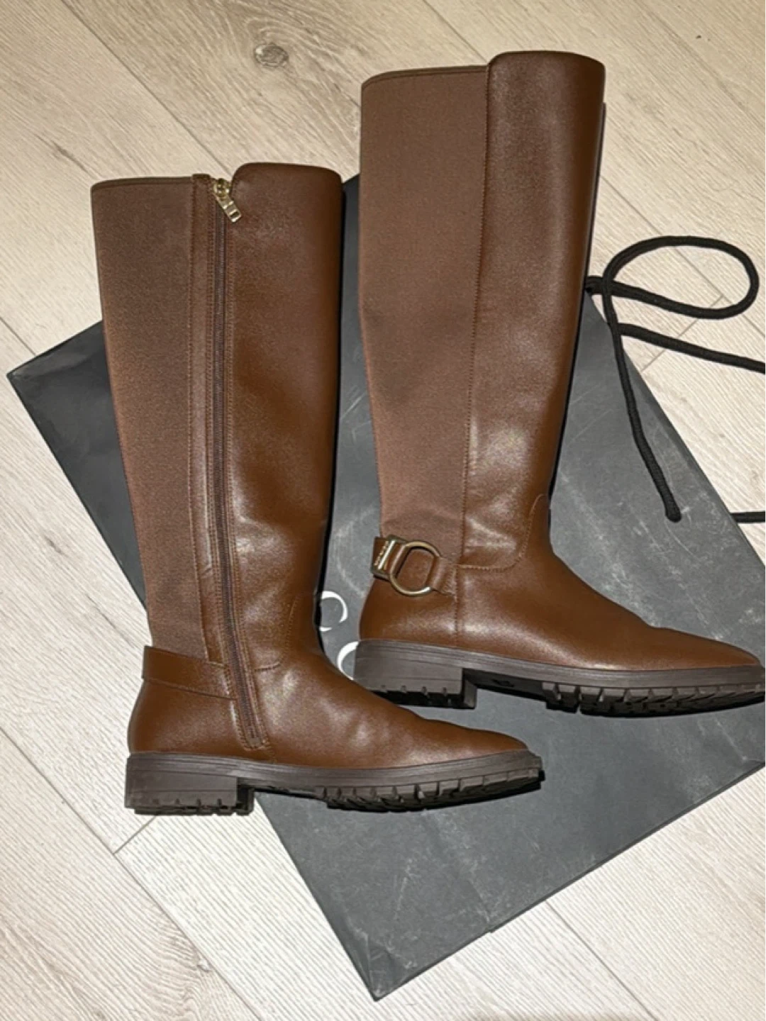 Coach Brown Riding Boots Size 6.5B
