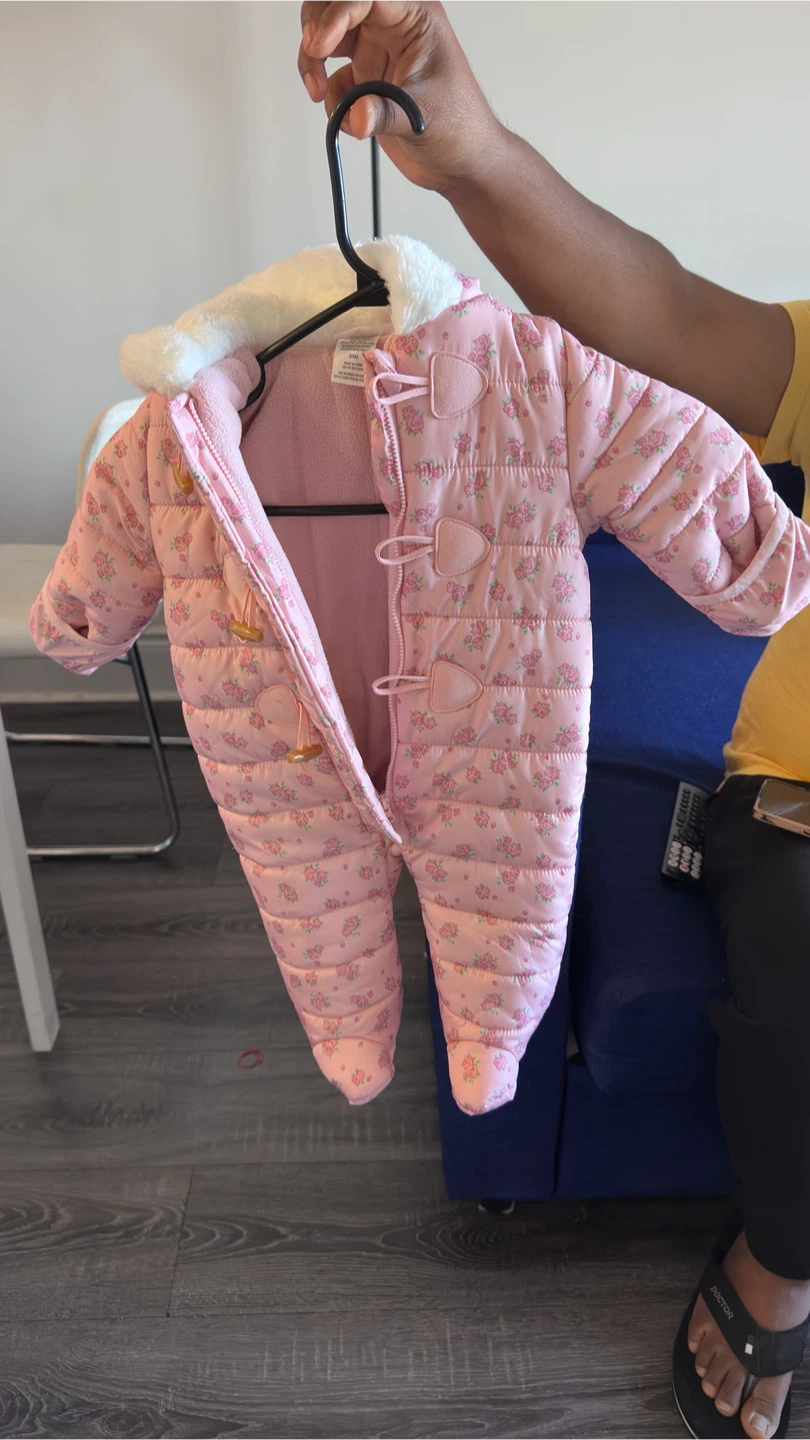 New - Baby Floral Snowsuit