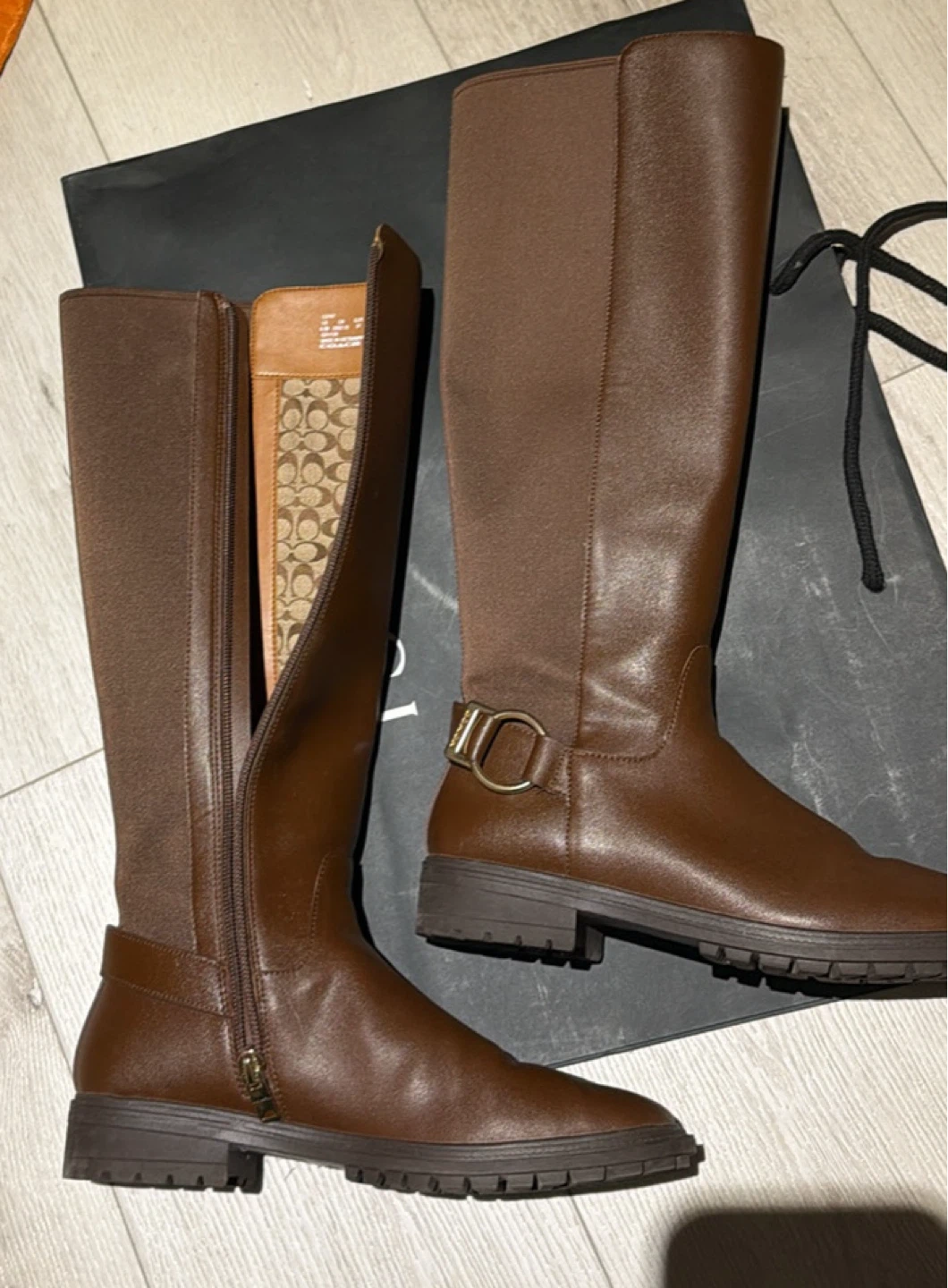 Coach Brown Riding Boots Size 6.5B - photo 4
