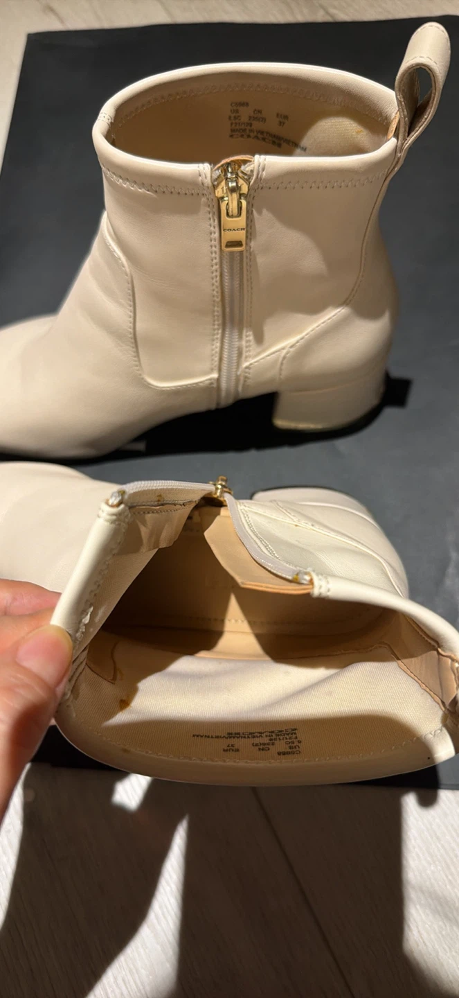 Coach Beige Leather Ankle Boots - photo 5